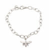 Seven/East - Bee armband, silver