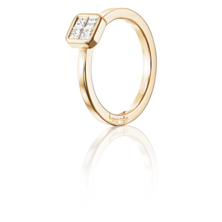4 Love 0.20 ct diamant Ring Guld