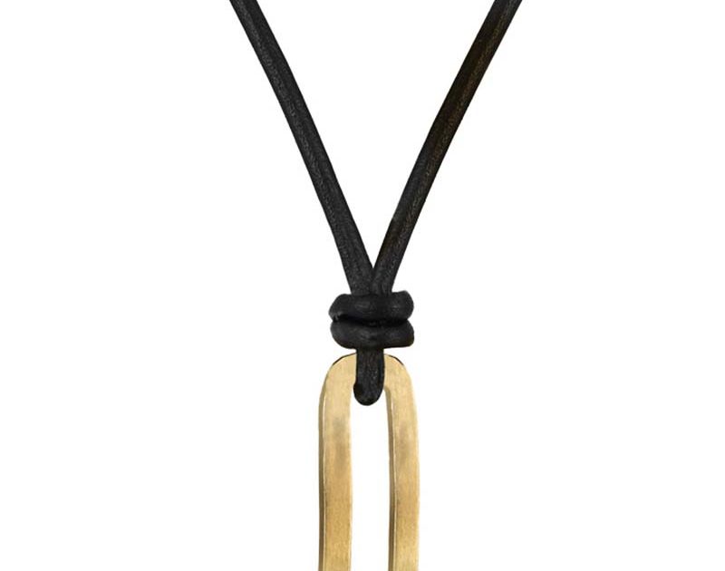 AROCK BENJAMIN Läder Halsband Guld
