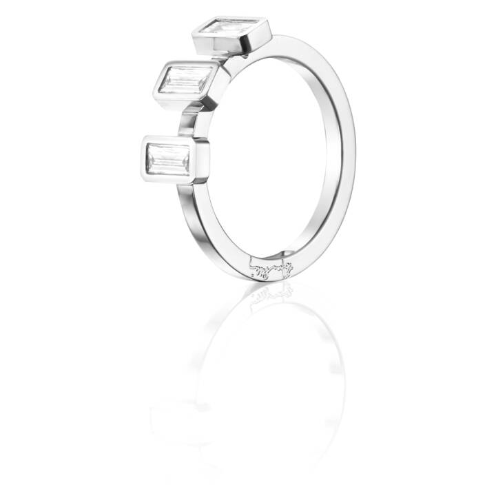 Baguette Wedding 0.60 ct diamant Ring Vitguld