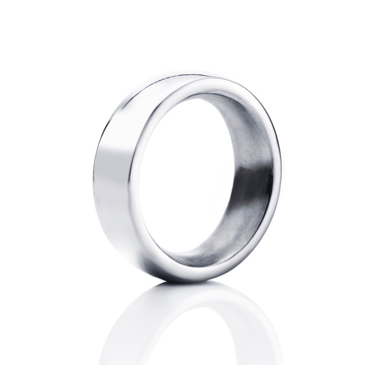 Big Oval Ring Silver 18.00 mm