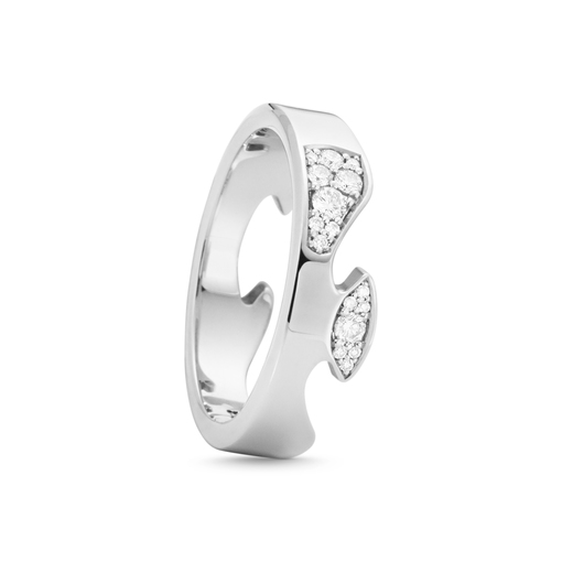 FUSION END Ring Diamant (Vitguld)