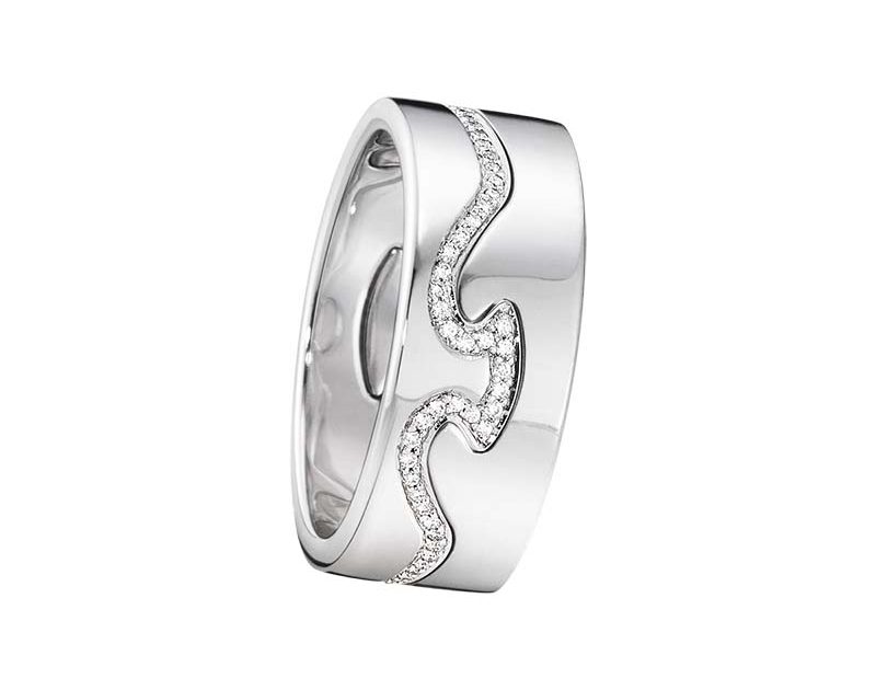 Georg Jensen Fusion 2-delad Ring VG/Diamanter