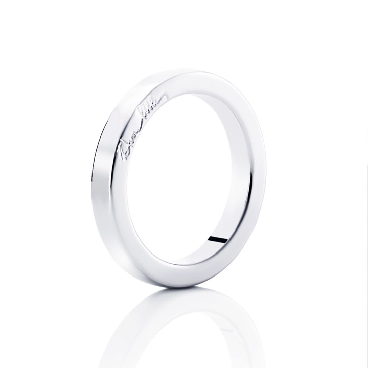 Half Round Ring Silver 15.00 mm