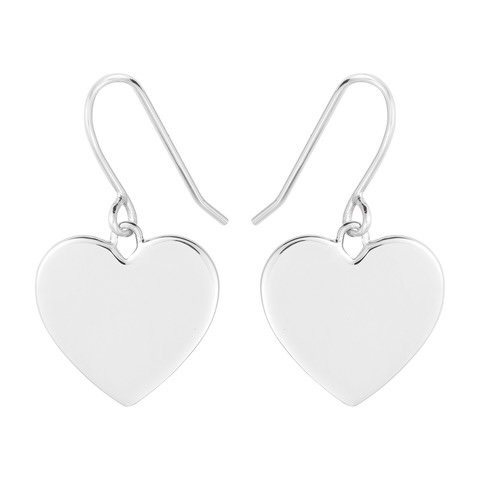 Heart Hook Örhänge (silver)
