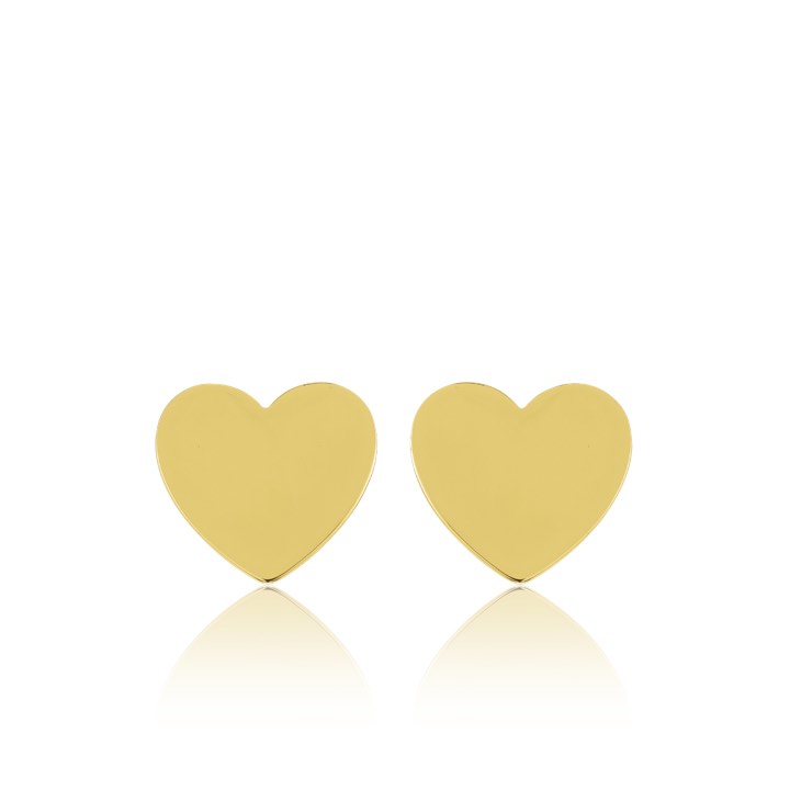 Heart Mini Studs örhänge (guld)