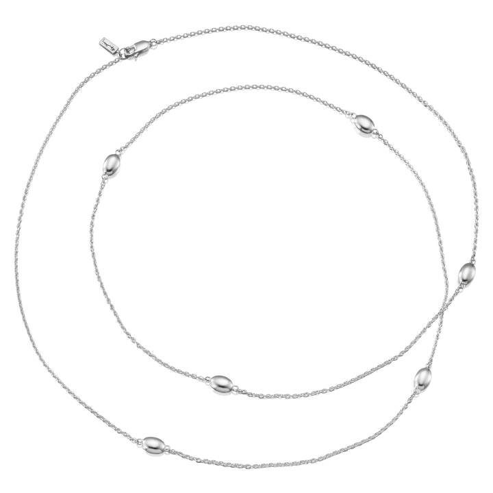 Love Bead Long - Silver Halsband Silver 85 cm
