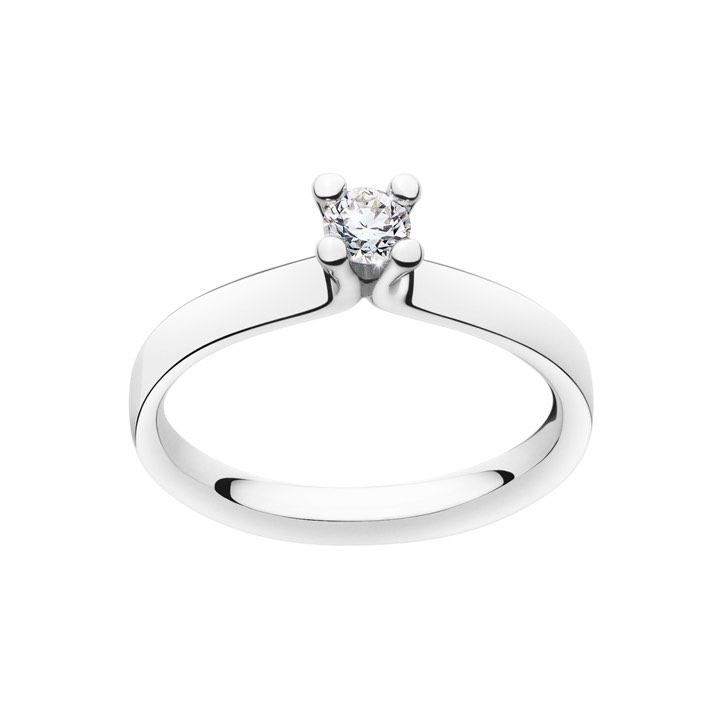 MAGIC SOLITAIRE Ring Diamant 0.20 ct Vitguld