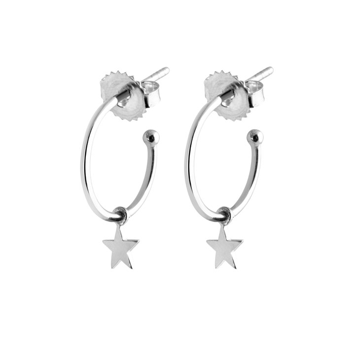 Mini Hoops örhänge Star (silver)