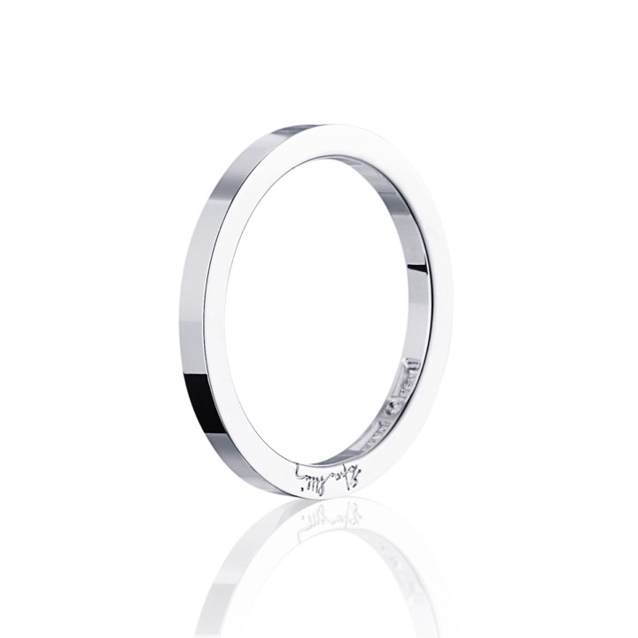 Plain & Signature Thin Ring Silver 21.00 mm