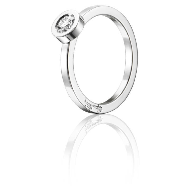 The Wedding Thin 0.30 ct diamant Ring Vitguld