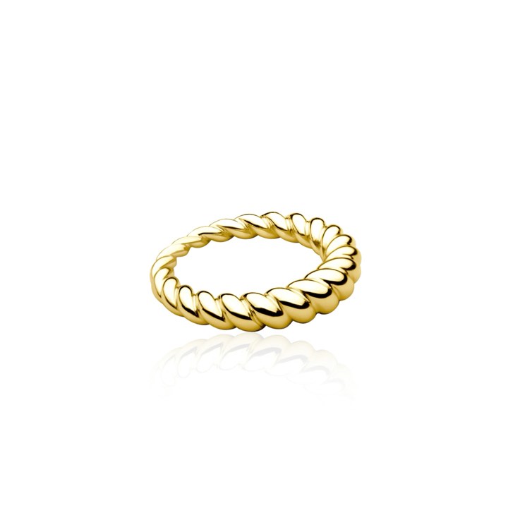 Twisted Ring (guld) 52