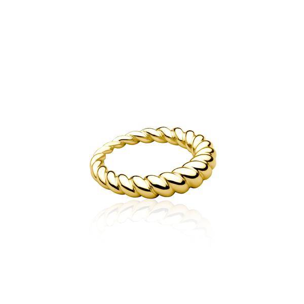 Twisted Ring (guld) 54