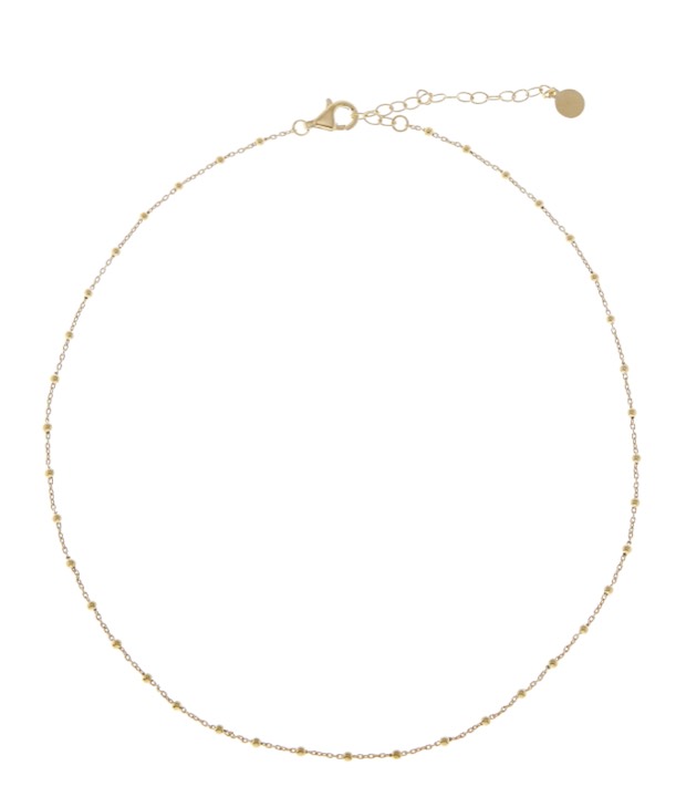 Two beaded halsband - Guld