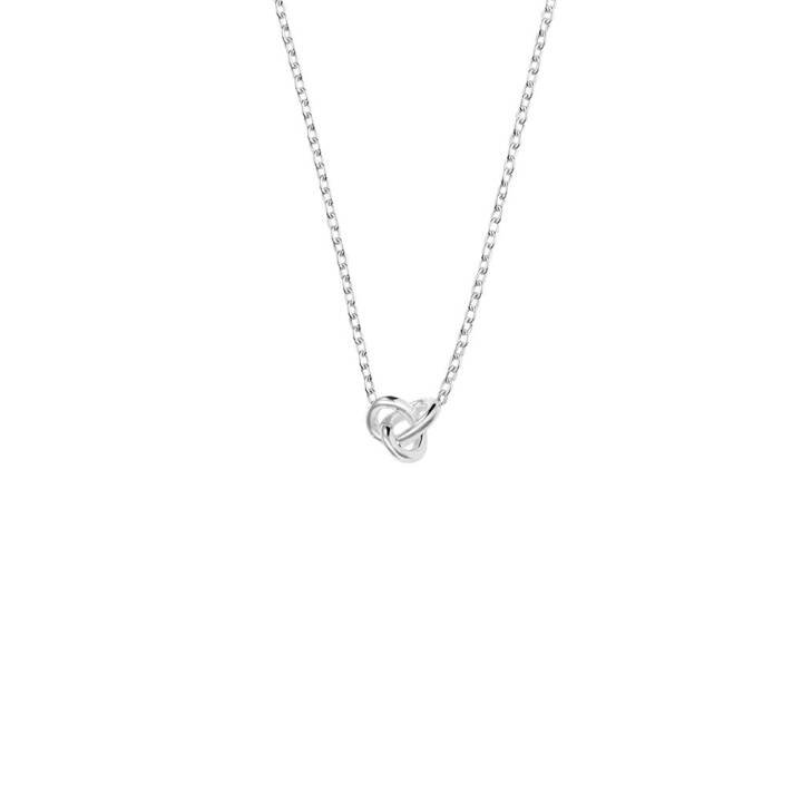 Le knot drop 6 halsband silver