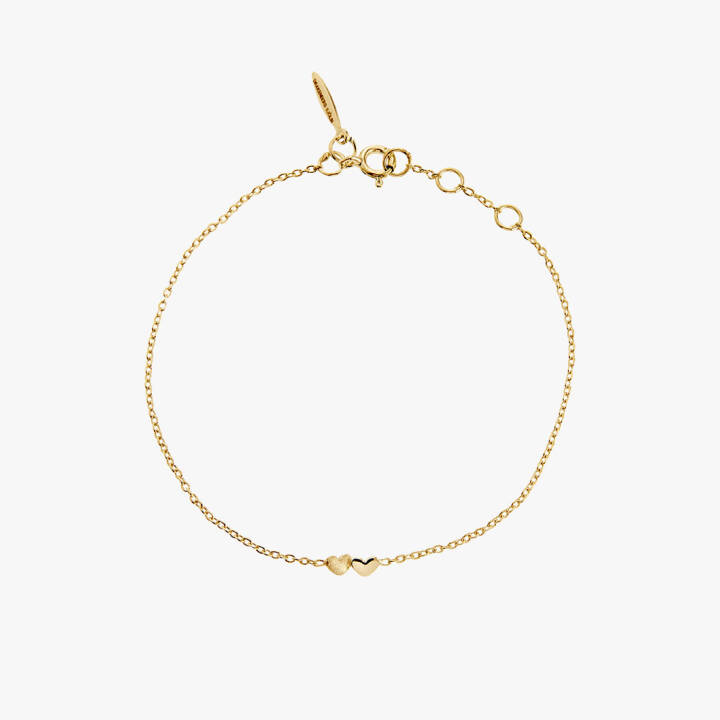 Loving heart armband guld