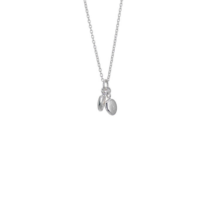 Pebbles single 6 halsband silver
