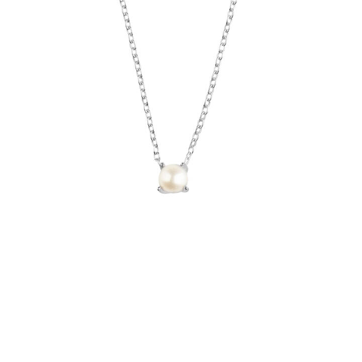 Petite Pearl 6 halsband silver