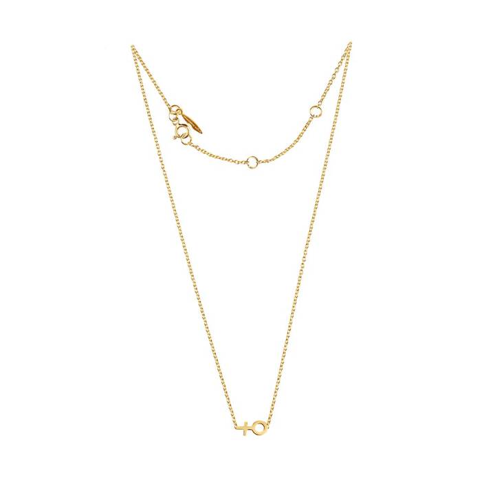 Women Unite small 6 halsband guld