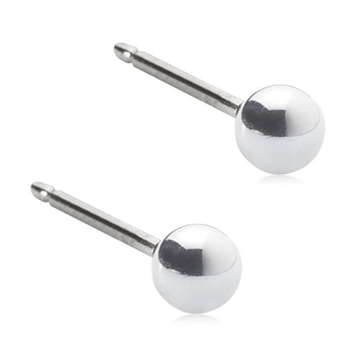 Silver Titanium Ball 3 mm Örhänge