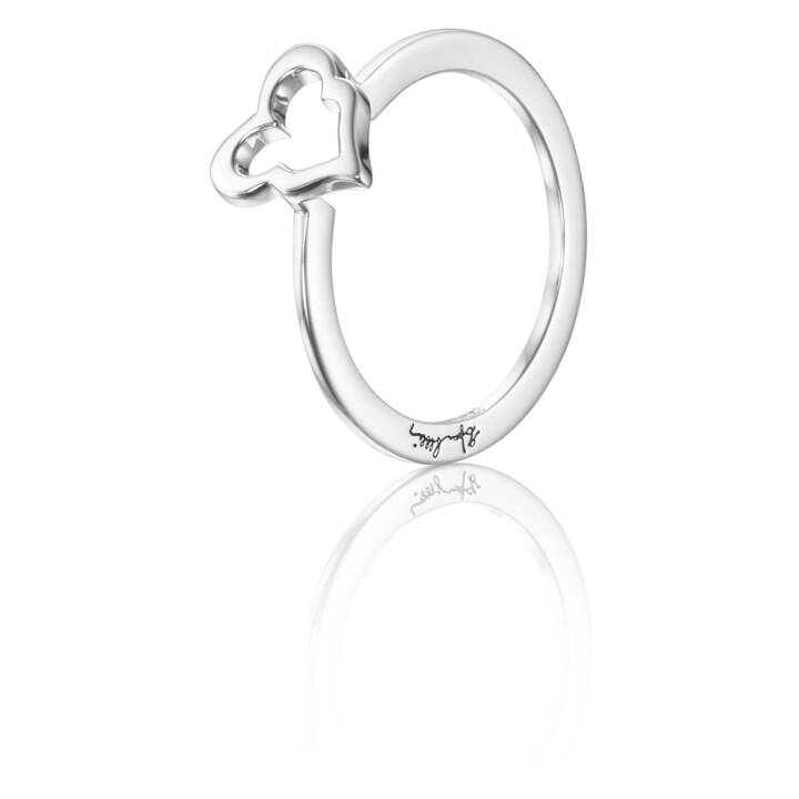 Crazy Heart Ring Silver 16.00 mm