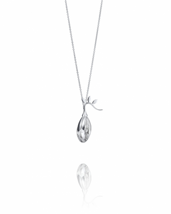 Freesia Pendant/Halsband Silver 80 cm