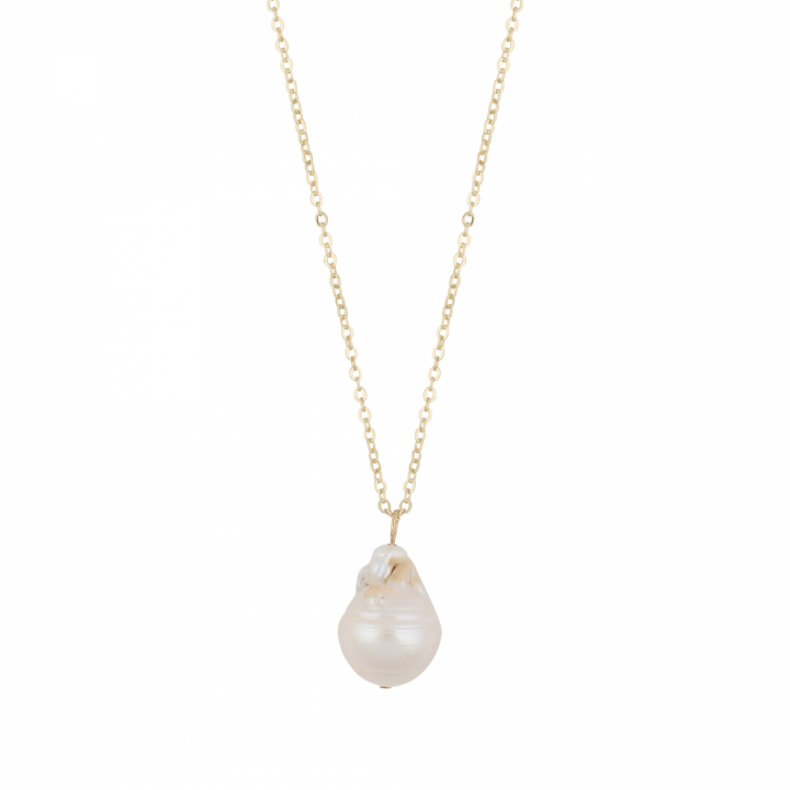 Florence pearl pendant Halsband 45 Guld
