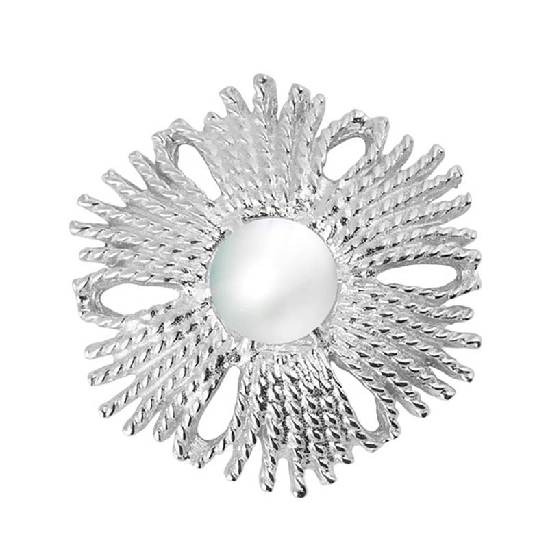 CU Jewellery - Gatsby Pearl Brosch/Pendant Silver