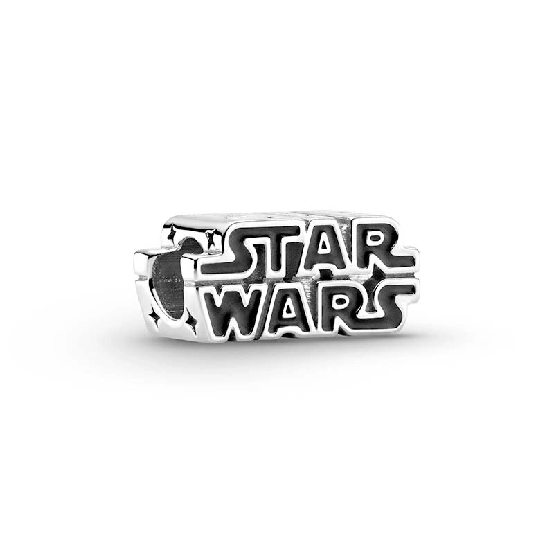 PANDORA - Glänsande Berlock med Star Wars-logotyp Silver