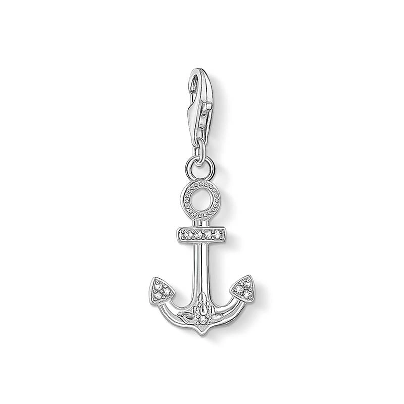 Thomas Sabo - Glittrande Detaljerat Ankare Berlock Silver