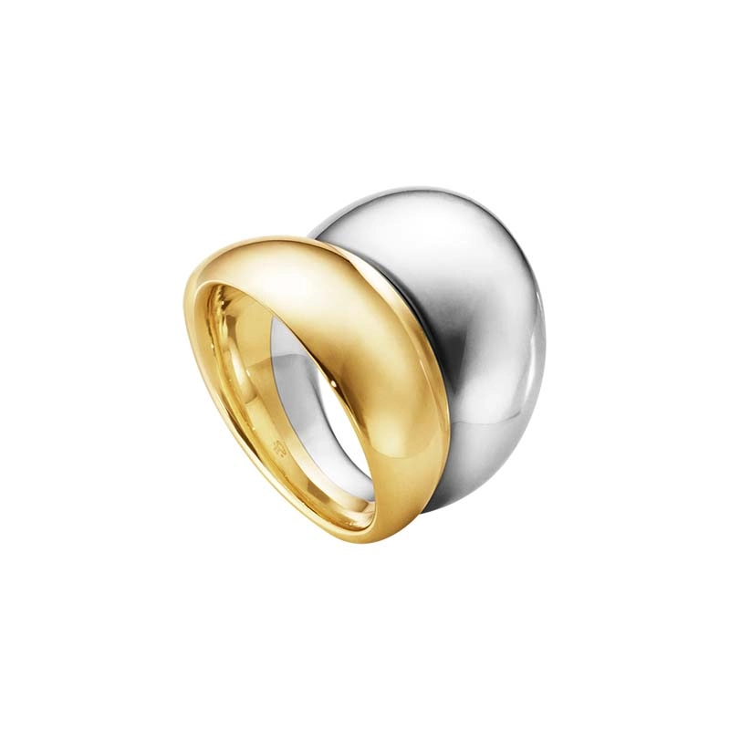 Georg Jensen - Curve Ring Silver & Guld