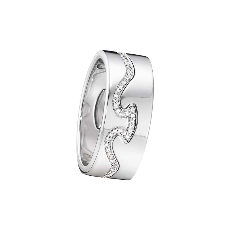 Georg Jensen - Fusion 2-delad Ring VG/Diamanter