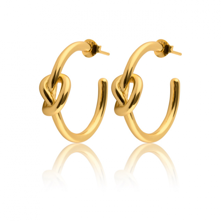 Knot Mini Hoops örhänge (guld)