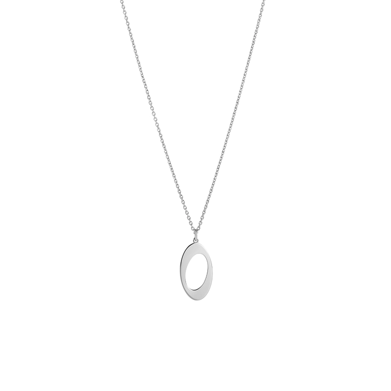 Nordic Spectra - Oval & Out Halsband Silver