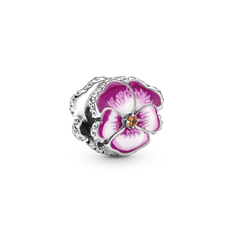 PANDORA - Pink Sparkle Flower Berlock